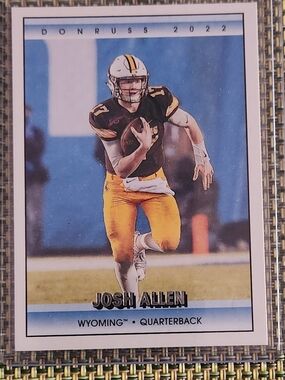 Josh Allen Wyoming Football Trading Card